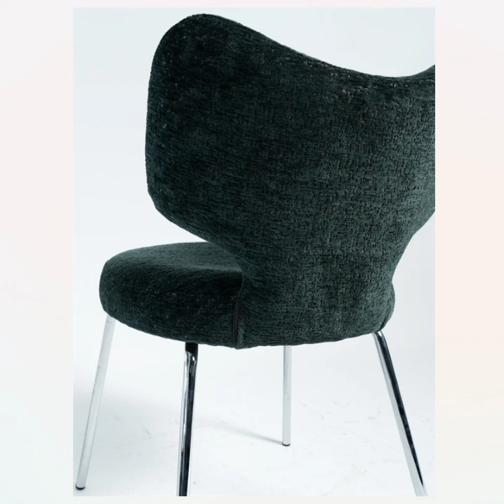 Chrome Green Dining Chair Simple Design price